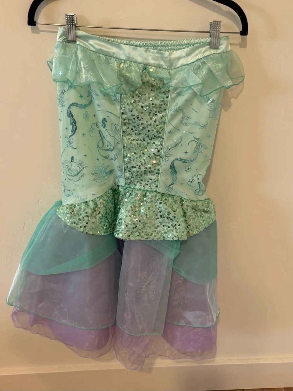 Disney The Little Mermaid Dress-Up Costume Girls 13/14 Strapless Ariel Halloween